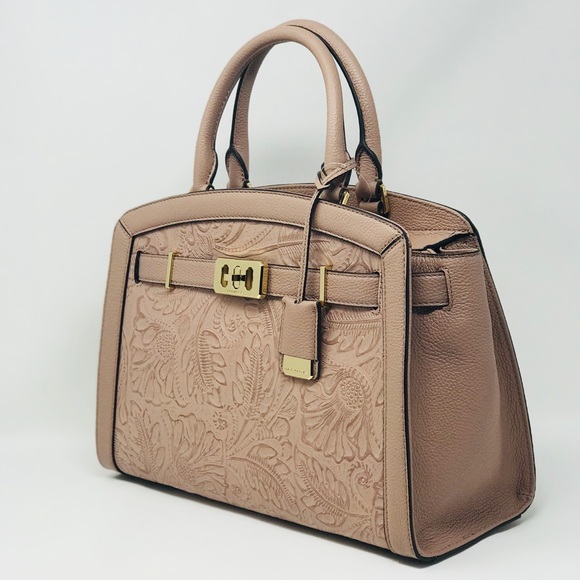 Michael Kors Handbags - Michael Kors Karson Large Satchel Fawn ( Pink )